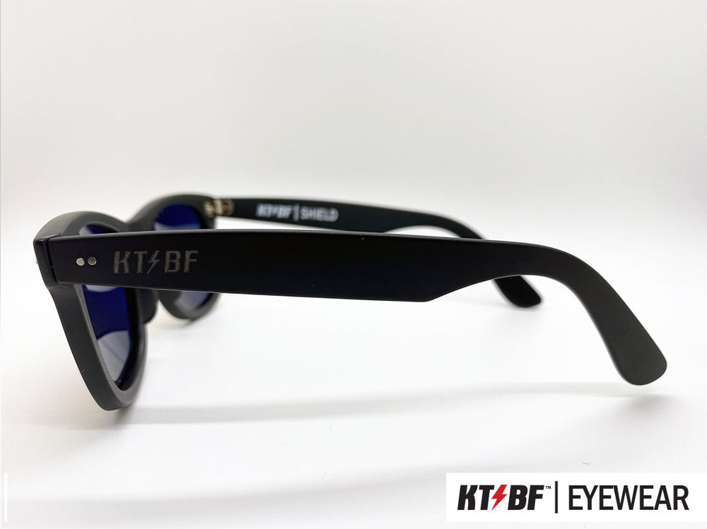 
                      
                        KTBF™ | SHIELD polarized sunglasses - Matte Black / Orange Yellow Mirror
                      
                    