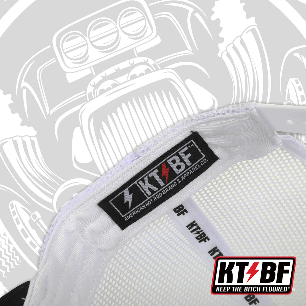 
                      
                        KTBF "Garage Built" Black & White Snapback
                      
                    