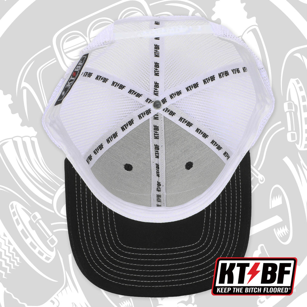 
                      
                        KTBF "Garage Built" Black & White Snapback
                      
                    