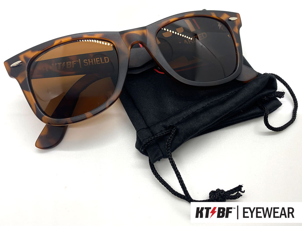 KTBF™ | SHIELD polarized sunglasses - Tortoise Shell / Brown